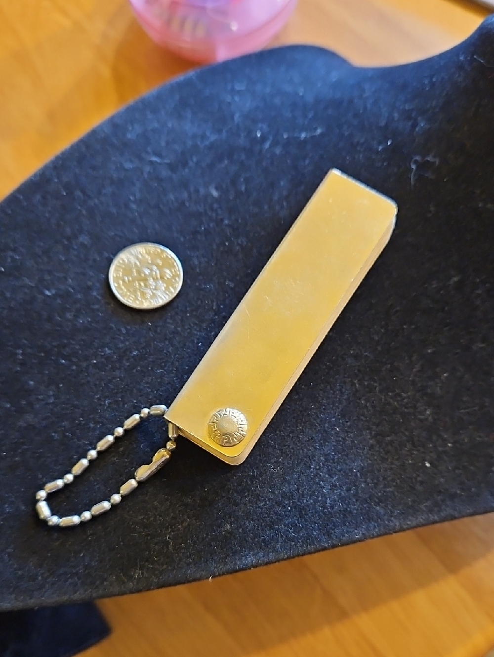 •Vintage miniature address book keychain gold tone rhinestone embellished - Picture 7 of 7